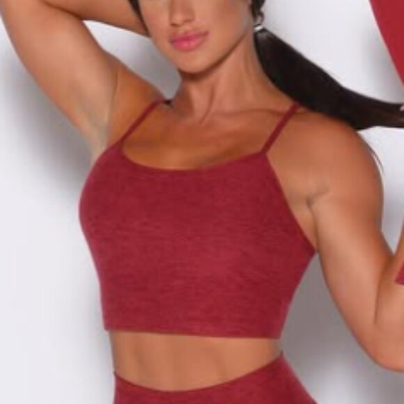 Bombshell Sportswear Longline Bra & Uplift Leggings Garnet Red M - Picture 7 of 16